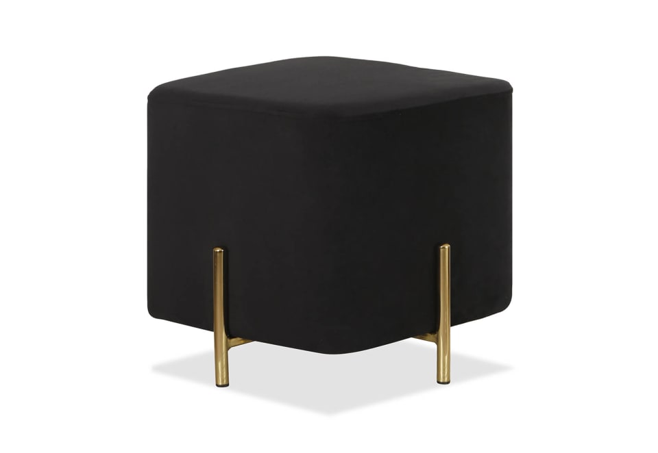 BRONX Black Ottoman
