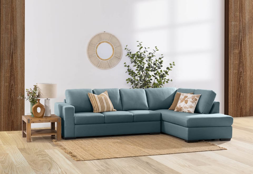 KIRBY Fabric 4 Seat Right Hand Facing Chaise