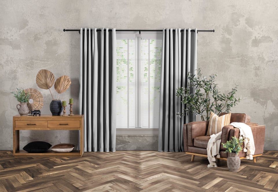 NORAH Blockout Eyelet Curtains 140x250cm
