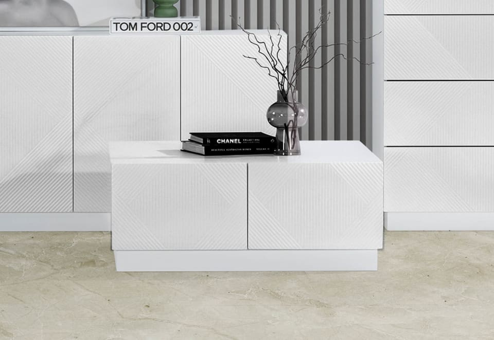 GATES White Coffee Table (2Ctn)