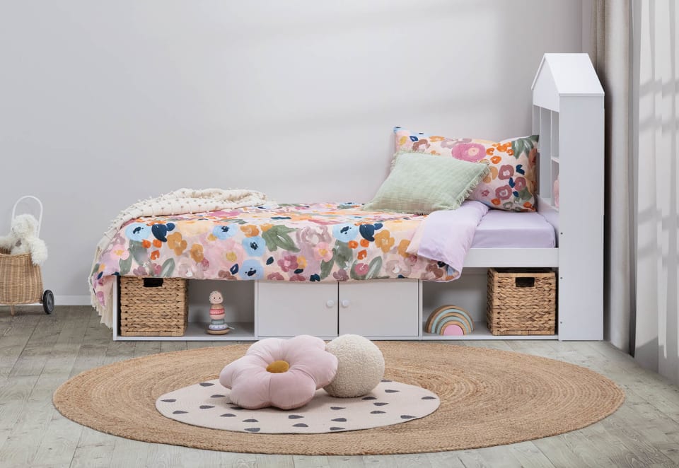 MERRITT Single Bed with Storage Base