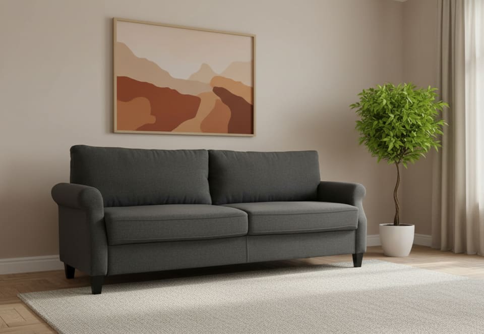 HAZEL 3 Seat Sofa (Fab)