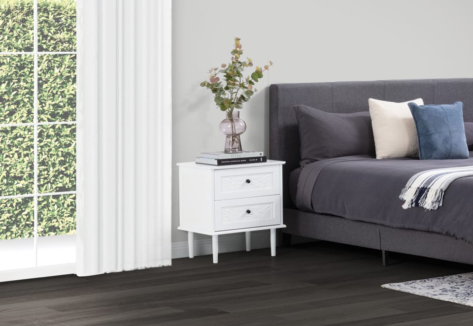MONTGOMERY 2 Drawer Bedside Table