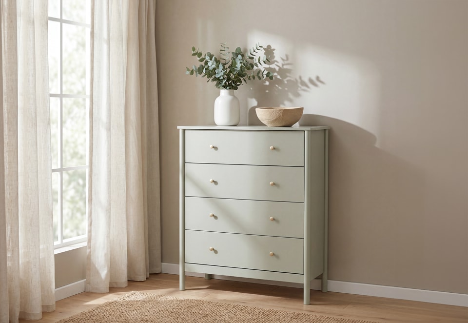 ROWLAND 4 Drawer Tall Chest (2Ctns)