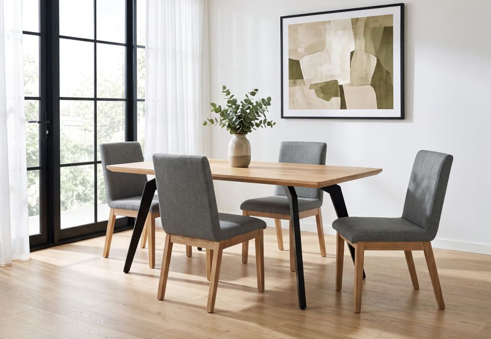 ABBOT Set of 2 Dining Chairs