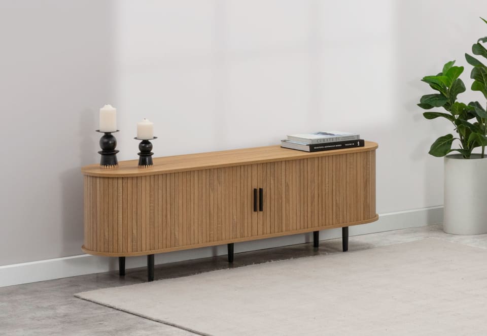TANNER 2 Door Natural Entertainment Unit