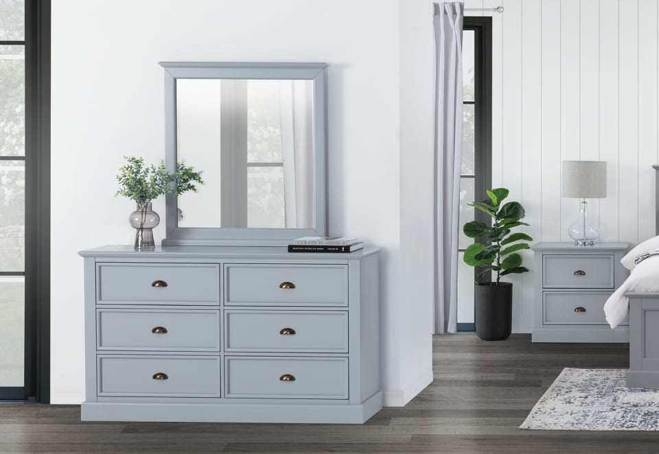 CHRYSTELLE Dresser with Mirror