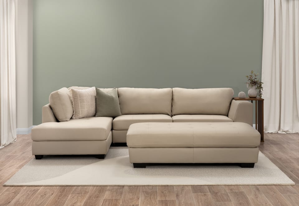 HAYWOOD LHF Corner Lounge with Ottoman