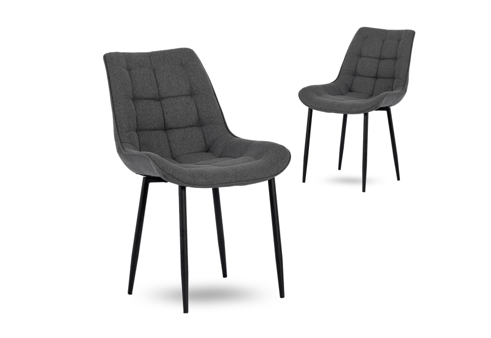 BOYLE Set of 2 Dining Chairs