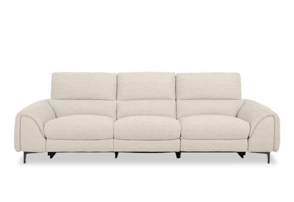 DOMINICO FABRIC 3 Seater with 2 inbuilt Electric Recliners