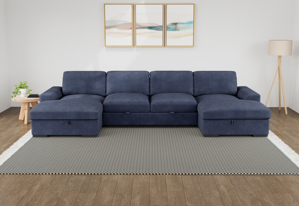 JOSEPHINE FABRIC 4 Seater Double Chaise