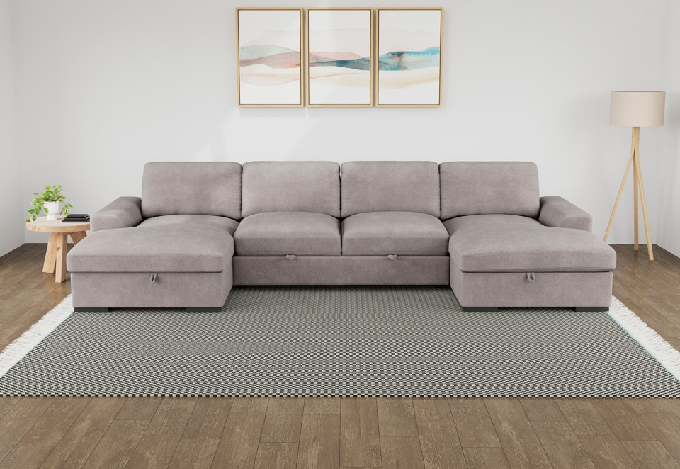JOSEPHINE FABRIC 4 Seater Double Chaise