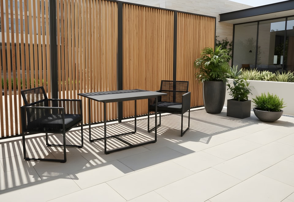 JANIERO 3 Piece Outdoor Setting