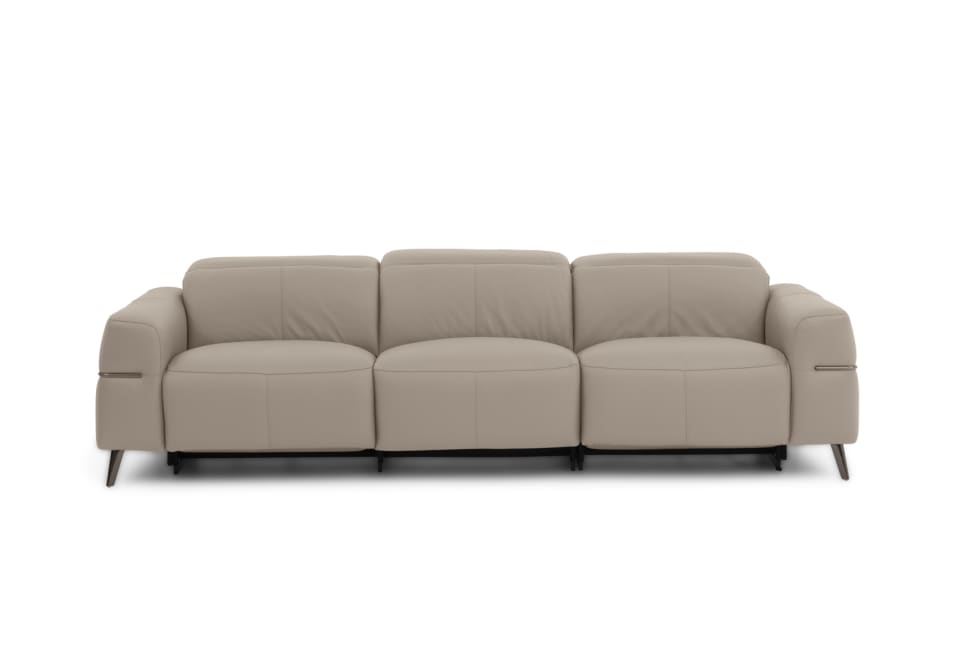 SERAFINI LEATHER 3.5 Seater with 2 Inbuilt Electric Recliners