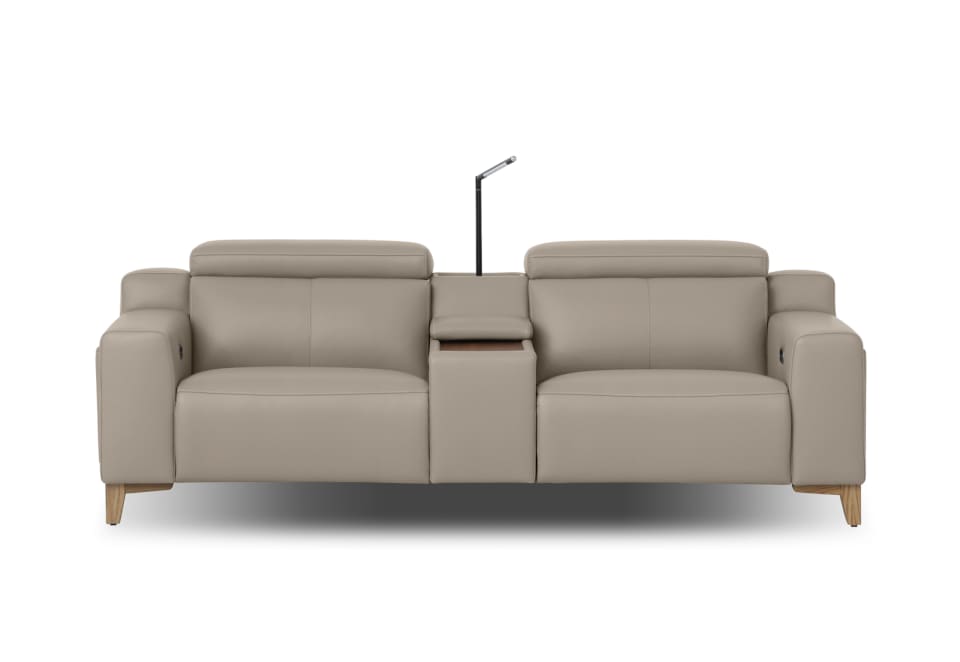 GAGE LEATHER 2S with Inbuilt Electric Recliners and Console
