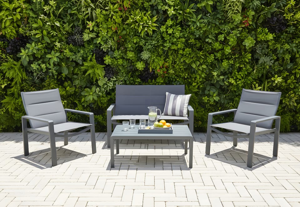 CAPRAIA 4 Piece Outdoor Lounge Setting