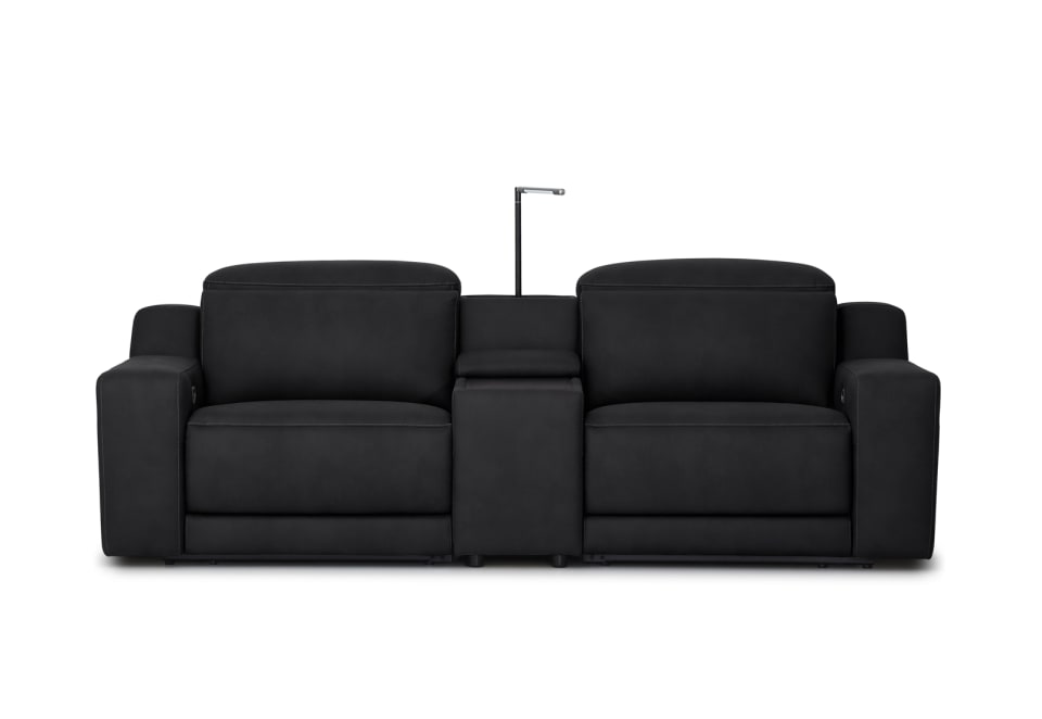 VANTRO FABRIC 2 Seater with inbuilt Electric Recliners and Console