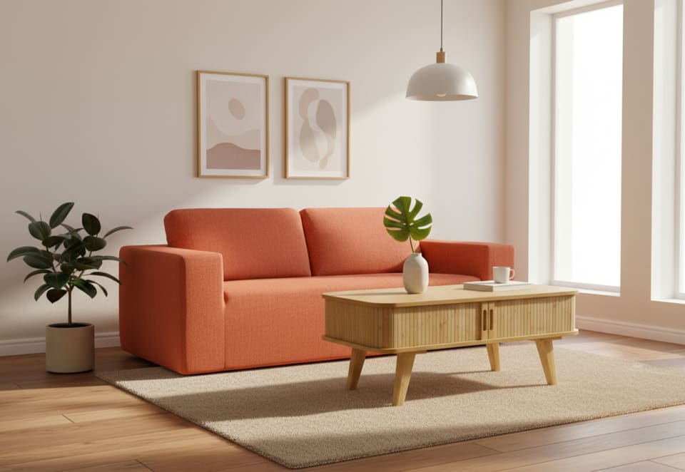 WALTERS 3 Seat Sofa (Fabric)