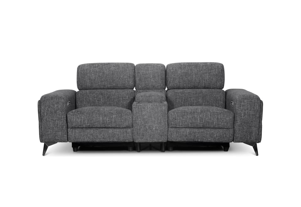 SINATRA FABRIC Media 2 Seater with Inbuilt Electric Recliners