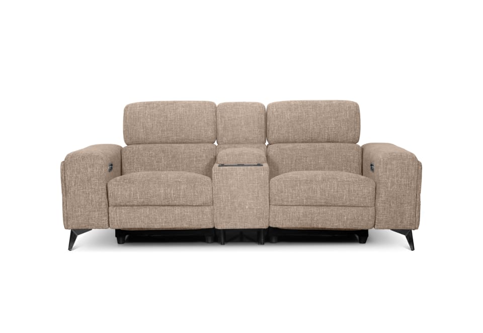 SINATRA FABRIC Media 2 Seater with Inbuilt Electric Recliners