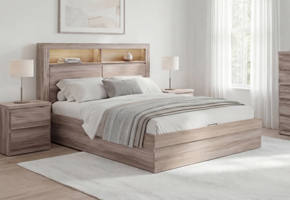 KINCAID Queen Gas Lift Bed
