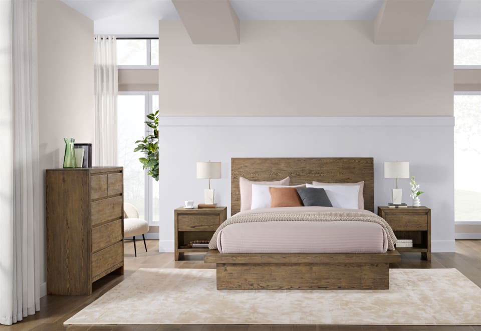 DEANDRE 4PCE KING TALL CHEST BEDROOM SUITE