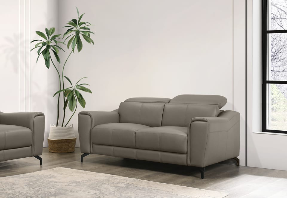 PELOSI LEATHER 2 Seater Sofa