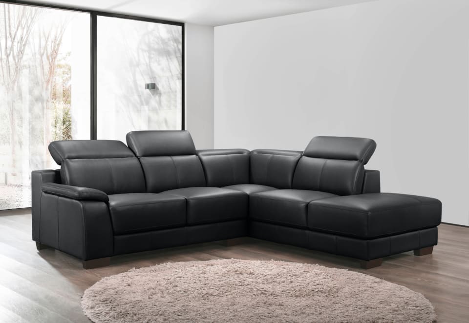 ESCHER LEATHER Corner Lounge RHF Chaise