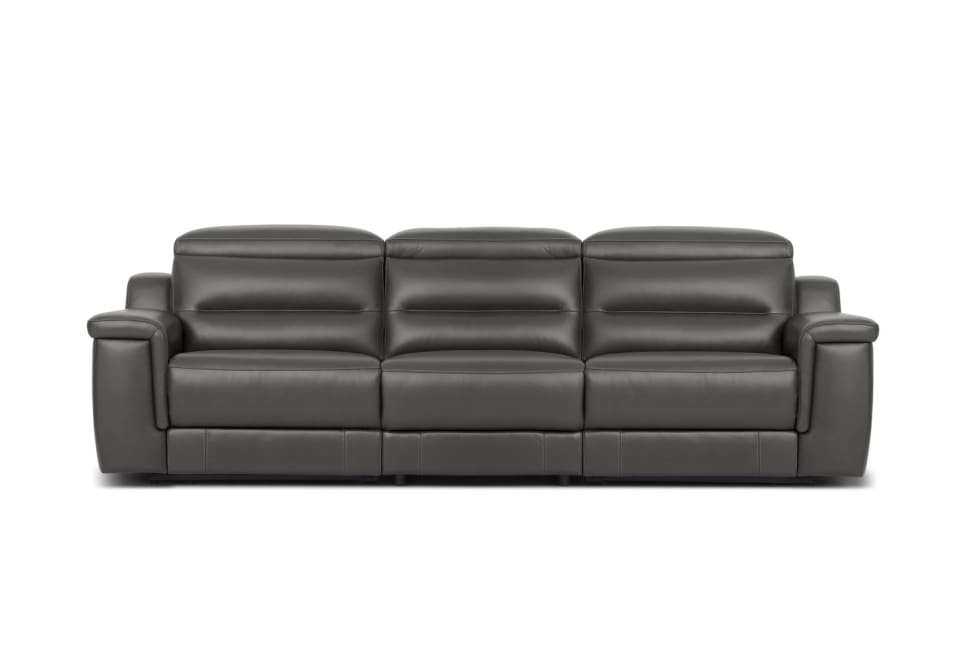 JEFFRIES 3 Seater Electric Recliners (Leather)
