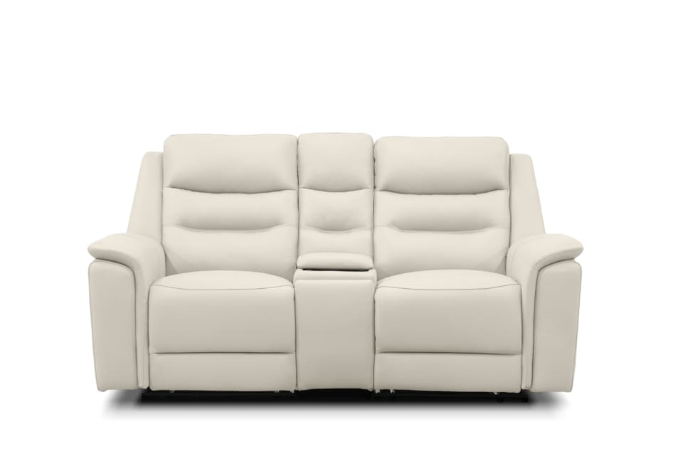 ATALANTA LEATHER 2 Seater with Inbuilt Electric Recliners and Console