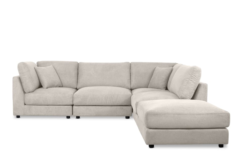 RAQUEL 2.0 FABRIC 5 Piece Modular Lounge Suite
