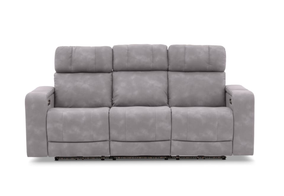 LAS VEGAS FABRIC Media 3 Seater Electric Recliner with Drop Down Table