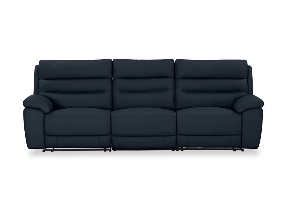 BEARMAN LEATHER 3 Seater Recliners