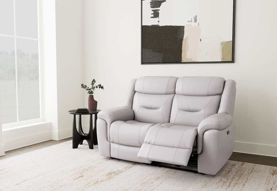 BRAYLON LEATHER 2 Seater Electric Recliner
