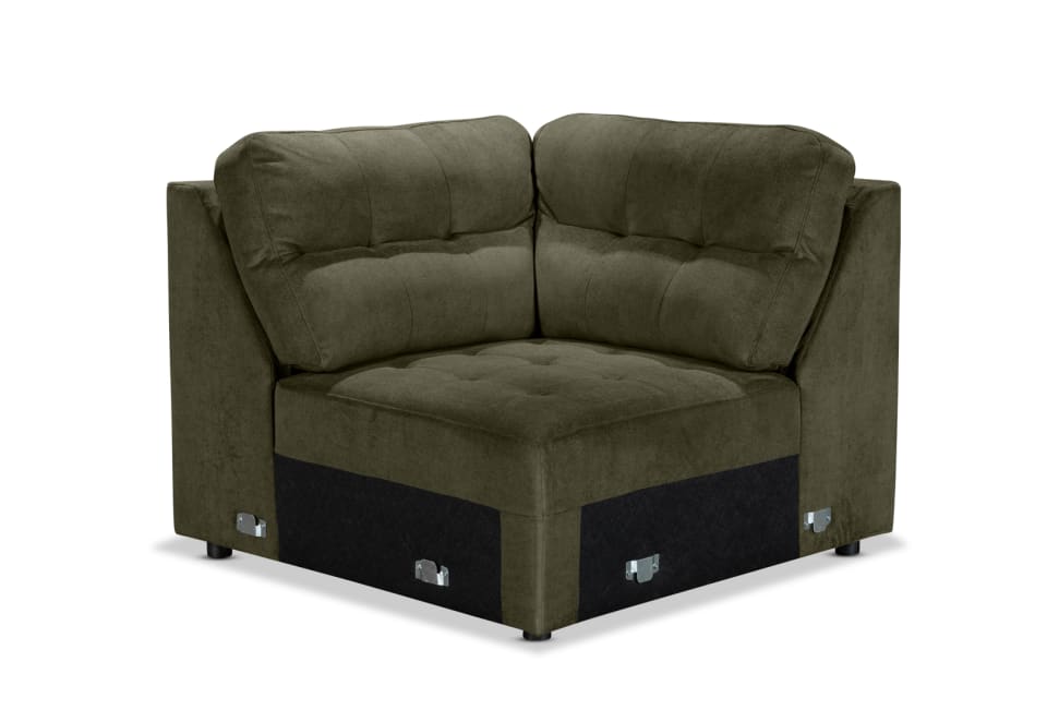 BEVERLY FABRIC Modular Corner Wedge