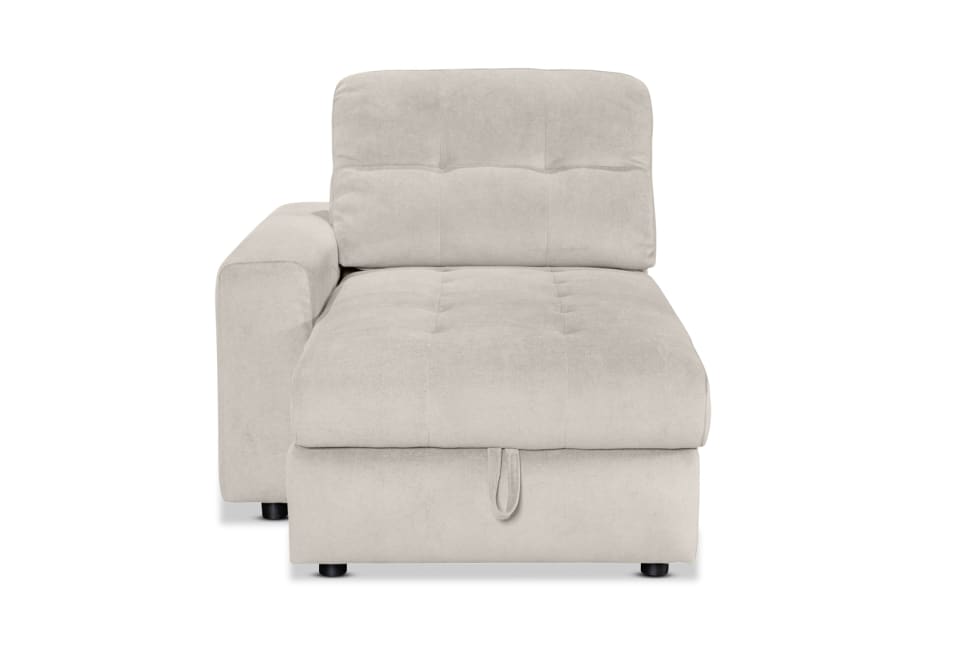 BEVERLY FABRIC Modular LHF Storage Chaise