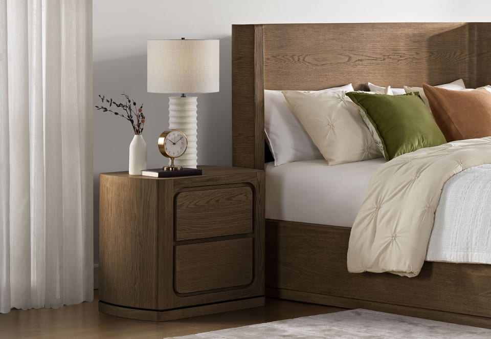 REINE 2 Drawer Bedside