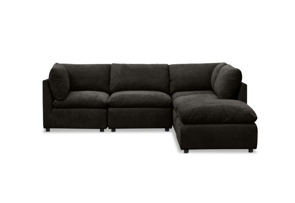 REVER FABRIC Corner Lounge with Ottoman