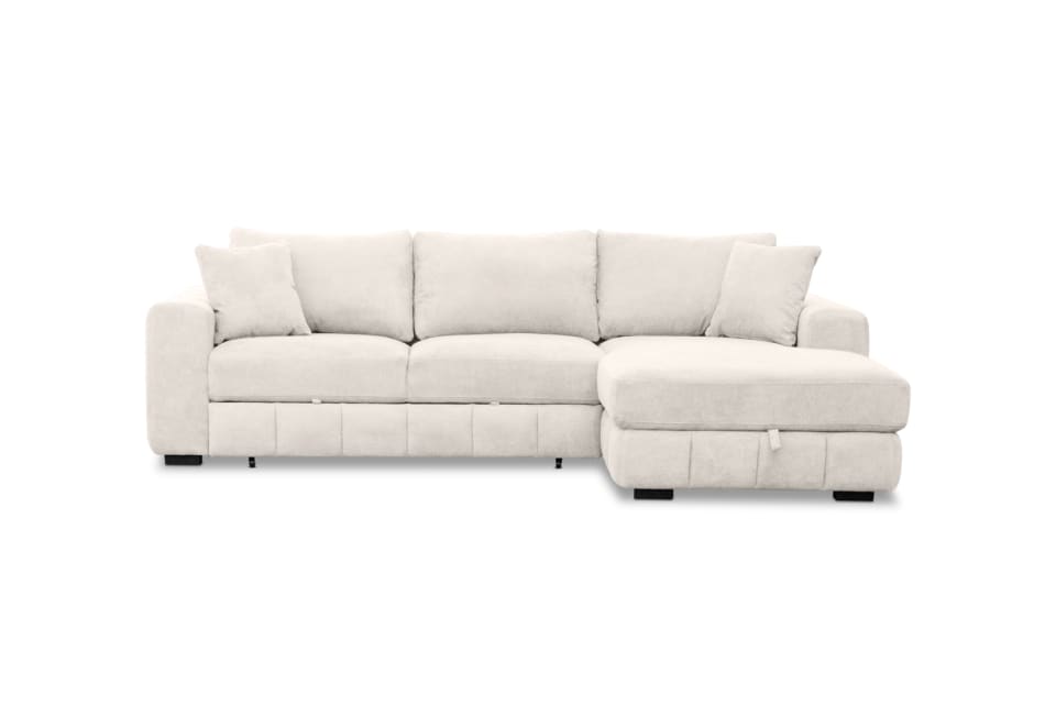 ANWEN FABRIC 3S RHF Chaise with Sofa Bed