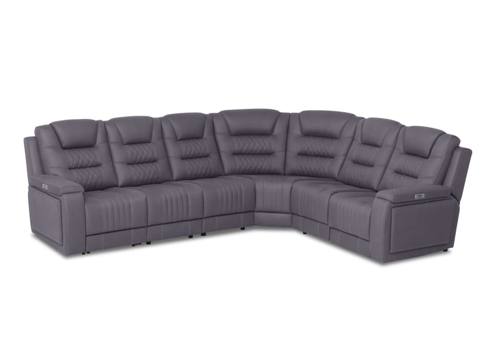 AGASSI FABRIC 6 Seater Corner Lounge