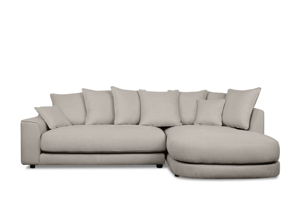 SISLEY FABRIC 3 Seater Lounge with RHF Chaise
