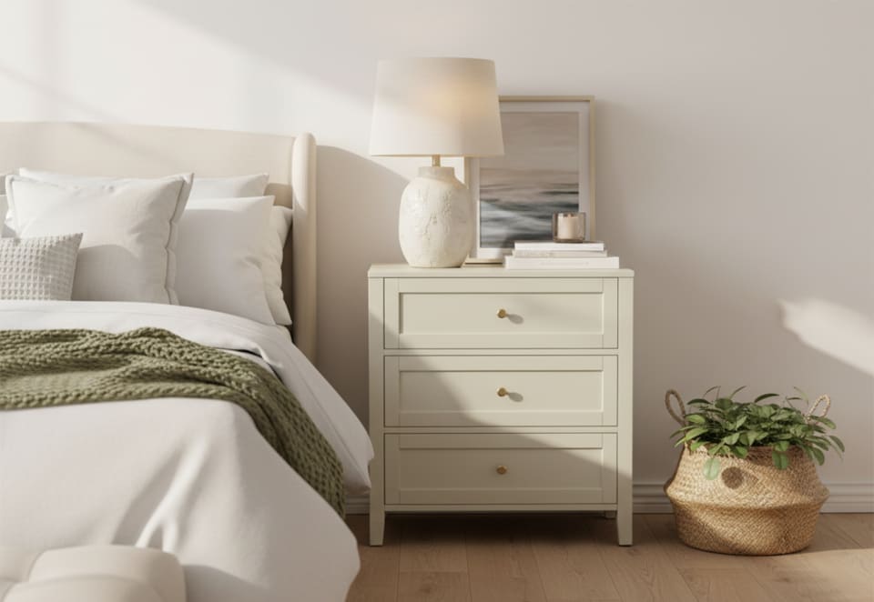 ROBERTSON 3 Drawer Bedside