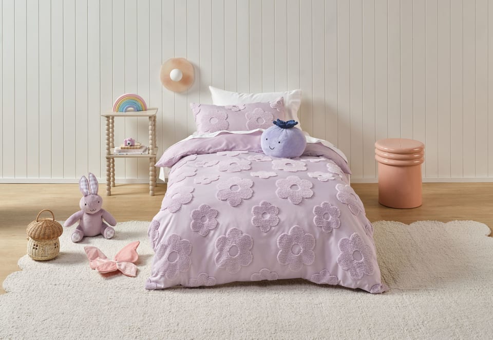BLOOM VALE Double Bed Quilt Cover Set