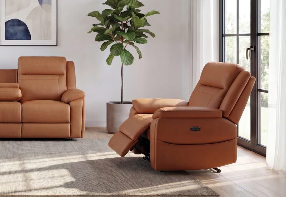 RENATO LEATHER Electric Recliner