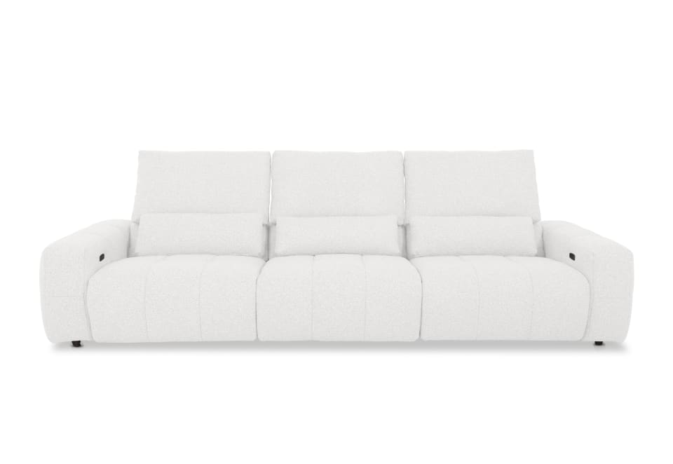 LORYN FABRIC 3.5 Seater with 3 Electric Recliners
