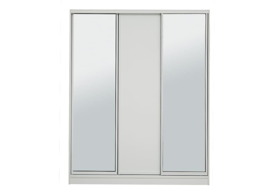 SPACEMASTER BABYLON Large Robe with 2 Mirrored Doors and 1 Panel Door
