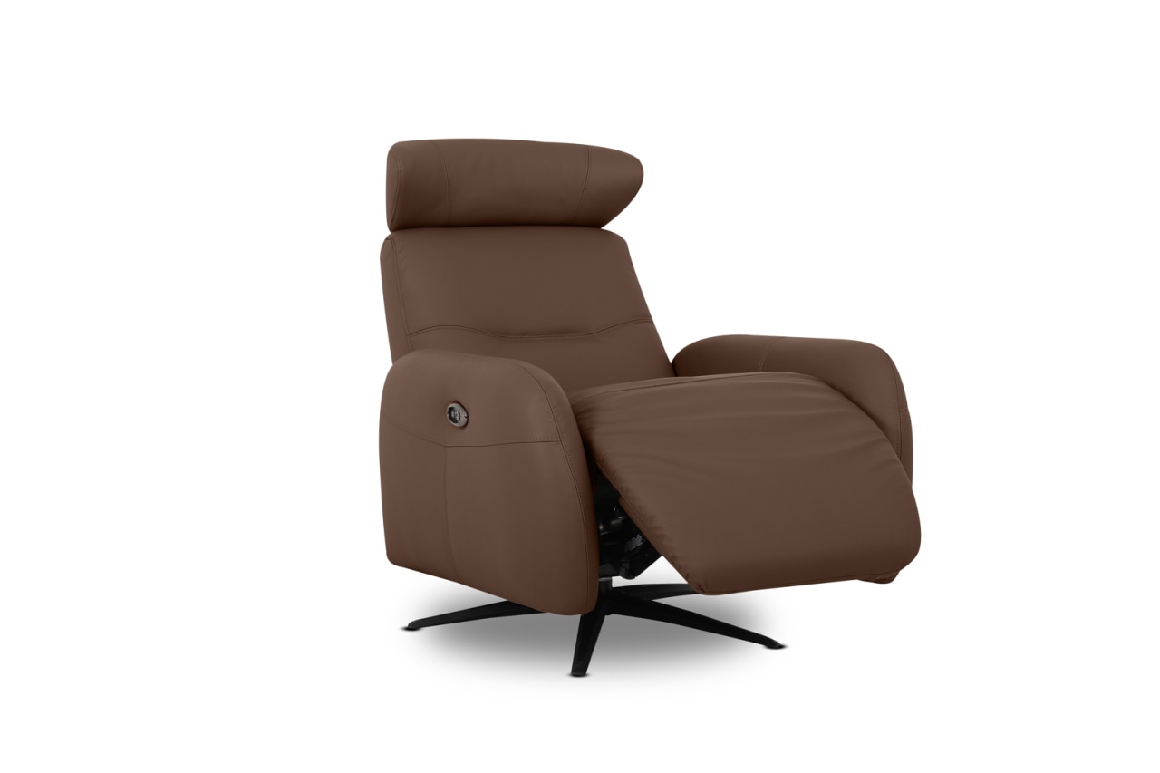 ALDRICH LEATHER Swivel Electric Recliner – image 3 of 6