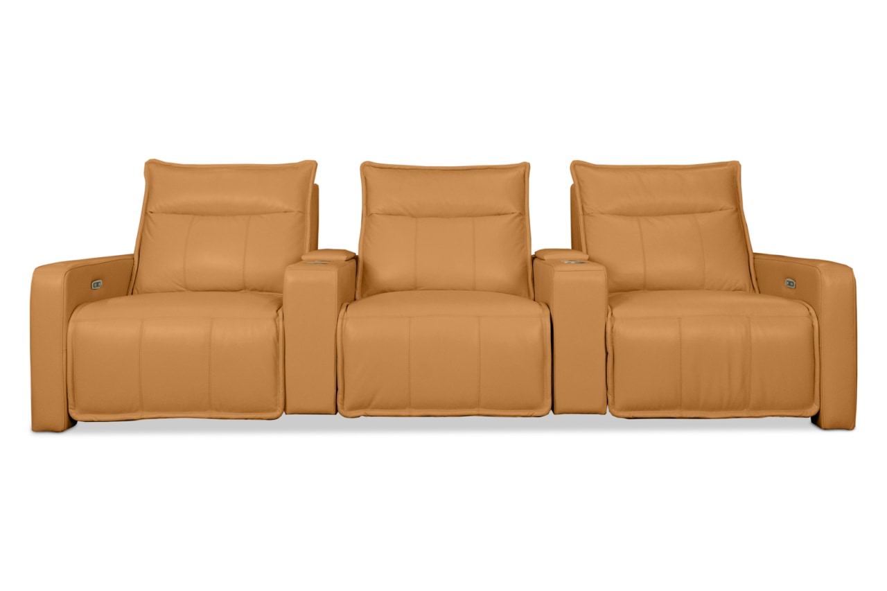 ALCINA LEATHER 3 Seater Theatre Suite – image 1 of 11