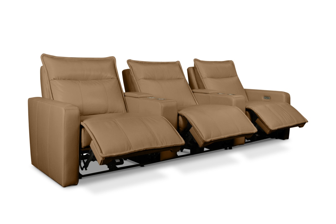 ALCINA LEATHER 3 Seater Theatre Suite – image 3 of 11
