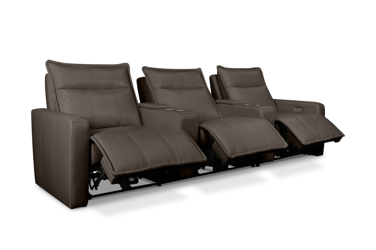 ALCINA LEATHER 3 Seater Theatre Suite – image 3 of 11